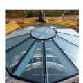 Prefab Steel Space Frame Dome Structure Glass Atrium Roof For Sale